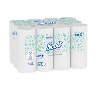 2PLY 1000SHT BATH TISSUE SCOTT CORELESS 04007